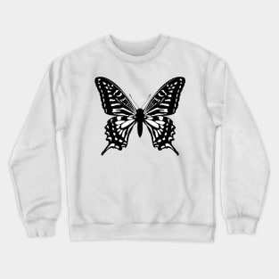 Butterfly, black and white Crewneck Sweatshirt